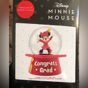 COPY - Graduation Minnie Mouse Musical Water Globe